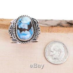 SUNSHINE REEVES Ring Turquoise GOLDEN HILL Sterling Silver Native American 8