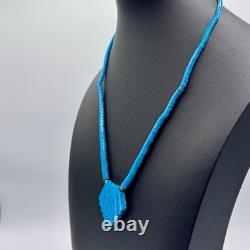 Santo Domingo Kewa Pueblo Turquoise Heishi Necklace Vintage Native American 18