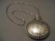 Smithsonian Quality Vintage Ben Nighthorse Campbell Silver Canteen Necklace