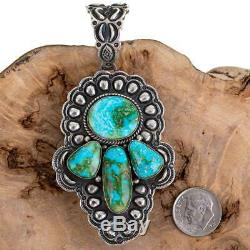 Squash Blossom Necklace Pendant Angel Wings SONORAN GOLD Turquoise Navajo