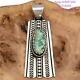 Squash Blossom Turquoise Necklace Pendant ALBERT JAKE SONORAN GOLD Old Pawn Styl