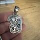 Sterling Silver. 925 Pendant Vintage Toning Handmade Native American Jewelry WOW