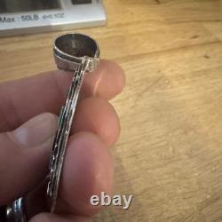Sterling Silver. 925 Pendant Vintage Toning Handmade Native American Jewelry WOW