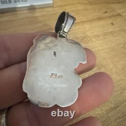 Sterling Silver. 925 Pendant Vintage Toning Handmade Native American Jewelry WOW