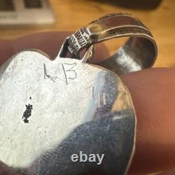 Sterling Silver. 925 Pendant Vintage Toning Handmade Native American Jewelry WOW