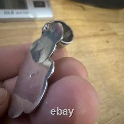 Sterling Silver. 925 Pendant Vintage Toning Handmade Native American Jewelry WOW