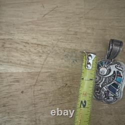 Sterling Silver. 925 Pendant Vintage Toning Handmade Native American Jewelry WOW