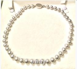Sterling Silver Bead Multi-Strand Necklace Navajo Pearl Native Antique Vtg MCM