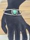 Stunning Handmade Vintage Sterling Silver Turquoise Navajo Cuff Bracelet 19.25g