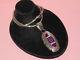 Stunning Vintage Native American Pendant Necklace Colorful Inlaid Stones