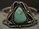 Stunning Vintage Navajo Cerrillos Turquoise'swirl Love' Silver Bracelet