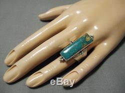 Stunning Vintage Navajo Royston Turquoise Sterling Silver Yazzie Ring