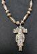 Superior Vintage Navajo Sterling Silver Kachina Bench Bead Necklace Old Pawn Nr