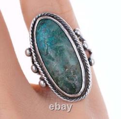 Sz5 c1940's Vintage Native American Sterling/turquoise ring