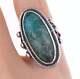 Sz5 c1940's Vintage Native American Sterling/turquoise ring