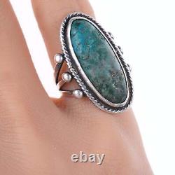 Sz5 c1940's Vintage Native American Sterling/turquoise ring