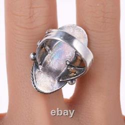 Sz5 c1940's Vintage Native American Sterling/turquoise ring