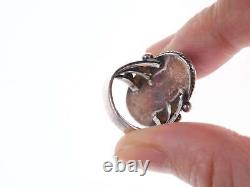 Sz5 c1940's Vintage Native American Sterling/turquoise ring