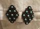 Turquoise Native American Earrings Clip-on Vintage Silver Jewelry