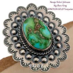 Turquoise Ring SONORAN GOLD Robert Johnson Train Kirk Smith 10.5 Native American