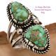 Turquoise Ring Sterling Silver SONORAN GOLD 7.5 Native American ALBERT JAKE