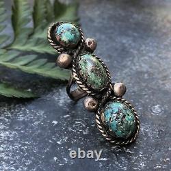 Turquoise and Sterling Silver Ring Vintage Turquoise Jewelry Old Pawn