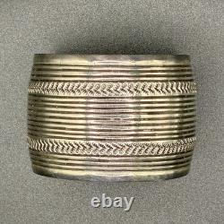 VINTAGE CARSON BLACKGOAT, NAVAJO STERLING SILVER CUFF BRACELET, C. 1970's, 71g