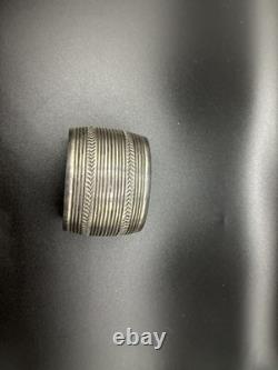 VINTAGE CARSON BLACKGOAT, NAVAJO STERLING SILVER CUFF BRACELET, C. 1970's, 71g