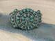 VINTAGE HOMER VACIT ZUNI CLUSTER STERLINGSILVER TURQUOISE CUFFBRACELET 7-7.5 28g