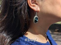 VINTAGE Native American Dangle Earrings 90's Era Dead Pawn Multi Stone Jewelry