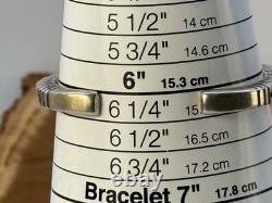 VIntage Wilson Jim Navajo Sterling SIlver Etched Cuff Bracelet-2329.25