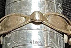 VTG Les Baker Native American Ring Silver 925 Size 7 3/4 Classis Squash Blossom