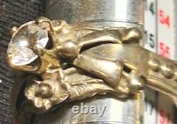 VTG Les Baker Native American Ring Silver 925 Size 7 3/4 Classis Squash Blossom