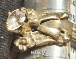 VTG Les Baker Native American Ring Silver 925 Size 7 3/4 Classis Squash Blossom