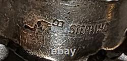 VTG Les Baker Native American Ring Silver 925 Size 7 3/4 Classis Squash Blossom