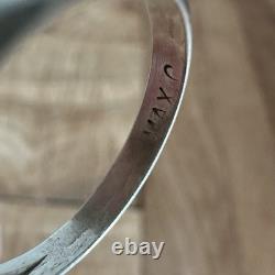 VTG Max Calabaza Navajo Ring 6.75 Pastel MOP Cabs Spiral Leaf Sterling 7.7g USA
