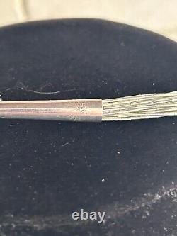 VTG Native American Liquid Silver 30 Strand Necklace Earrings Set SIGNED Navajo
