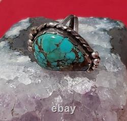 VTG Native American Sterling Silver 925 Turquoise Ring Sz 5.75