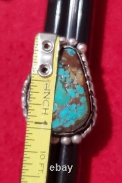 VTG Native American Sterling Silver 925 Turquoise Ring Sz 5.75