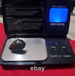 VTG Native American Sterling Silver 925 Turquoise Ring Sz 5.75