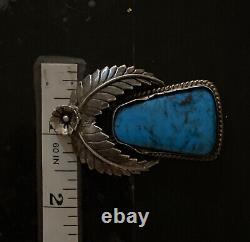 VTG Navajo 925 Sterling Silver Large Turquoise Jewelry Damaged (STER6091)