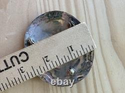 VTG Navajo Belt Buckle 3 Wilbur Musket Kingman Turquoise 925 Sterling 52.0g