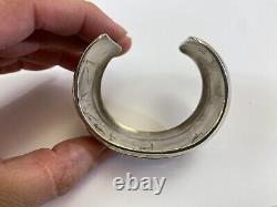 VTG Navajo Bracelet Sterling Thomas Singer Cuff Horse Pictograph Charity 4-DS32