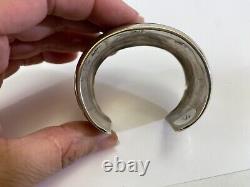 VTG Navajo Bracelet Sterling Thomas Singer Cuff Horse Pictograph Charity 4-DS32