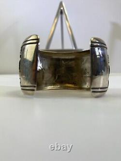 VTG Navajo Bracelet Sterling Thomas Singer Cuff Horse Pictograph Charity 4-DS32
