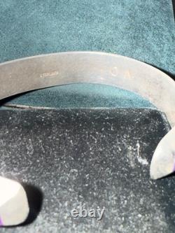 VTG Valerie Ortiz & Lyndon Ahiyite Multi-Stone Native Sterling Cuffs