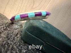 VTG Valerie Ortiz & Lyndon Ahiyite Multi-Stone Native Sterling Cuffs