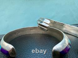 VTG Valerie Ortiz & Lyndon Ahiyite Multi-Stone Native Sterling Cuffs