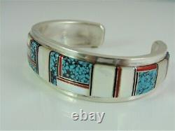 VTG Willie Yazzie NAVAJO Jewelry Lot Sterling & Turquoise BRACELET NECKLACE & ER