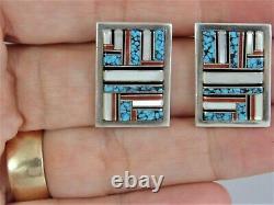 VTG Willie Yazzie NAVAJO Jewelry Lot Sterling & Turquoise BRACELET NECKLACE & ER